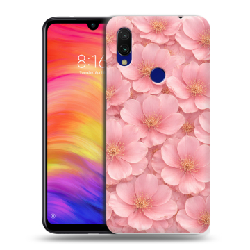 Силиконовый противоударный чехол на Xiaomi RedMi 7 с принтом женский