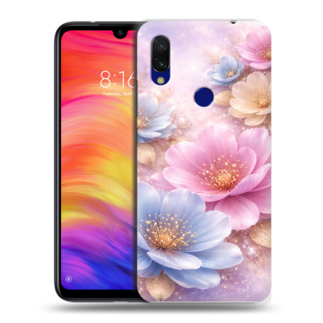 Силиконовый противоударный чехол на Xiaomi RedMi 7 с принтом женский Силиконовый противоударный чехол на Xiaomi RedMi 7 с принтом женский