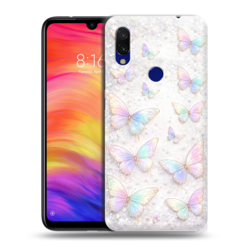 Силиконовый противоударный чехол на Xiaomi RedMi 7 с принтом женский Силиконовый противоударный чехол на Xiaomi RedMi 7 с принтом женский