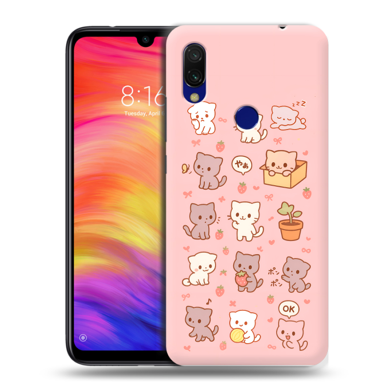 Пластиковый чехол на Xiaomi RedMi 7 с принтом Hello Kitty Хелоу Кити Пластиковый чехол на Xiaomi RedMi 7 с принтом Hello Kitty Хелоу Кити