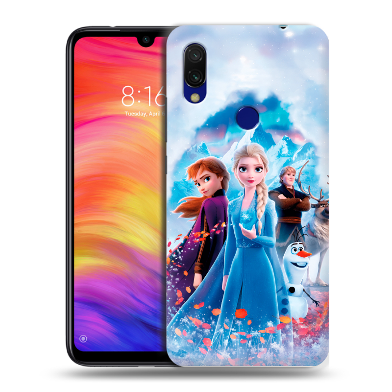 Пластиковый чехол на Xiaomi RedMi 7 с принтом Холодное сердце Frozen Пластиковый чехол на Xiaomi RedMi 7 с принтом Холодное сердце Frozen