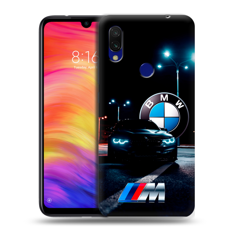 Пластиковый чехол на Xiaomi RedMi 7 с принтом БМВ BMW Пластиковый чехол на Xiaomi RedMi 7 с принтом БМВ BMW
