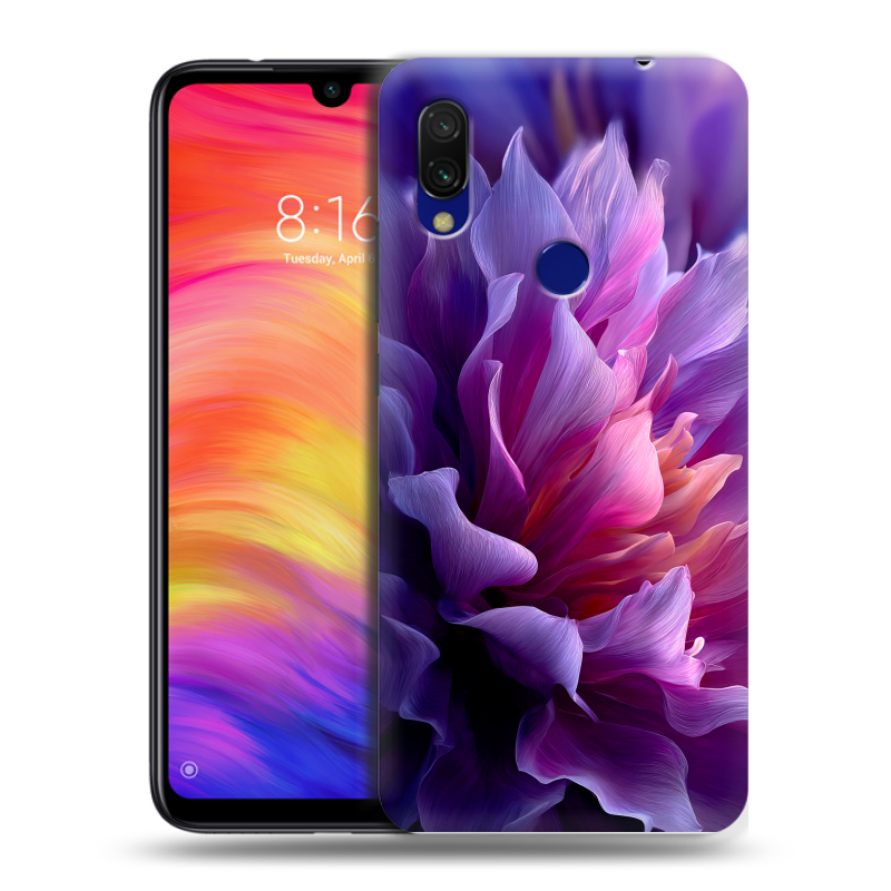 Пластиковый чехол на Xiaomi RedMi 7 с принтом женский цветы Пластиковый чехол на Xiaomi RedMi 7 с принтом женский цветы