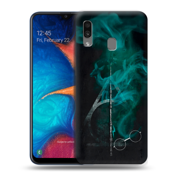 Силиконовый чехол на Samsung Galaxy A20 с принтом Гарри Поттер Harry Potter