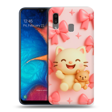 Силиконовый чехол на Samsung Galaxy A20 с принтом для девочек Силиконовый чехол на Samsung Galaxy A20 с принтом для девочек