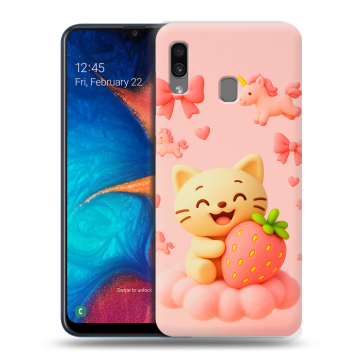 Силиконовый чехол на Samsung Galaxy A20 с принтом для девочек Силиконовый чехол на Samsung Galaxy A20 с принтом для девочек