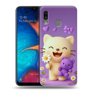 Силиконовый чехол на Samsung Galaxy A20 с принтом для девочек Силиконовый чехол на Samsung Galaxy A20 с принтом для девочек