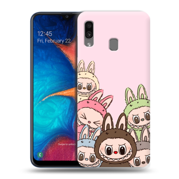 Силиконовый чехол на Samsung Galaxy A20 с принтом Лабубу Силиконовый чехол на Samsung Galaxy A20 с принтом Лабубу