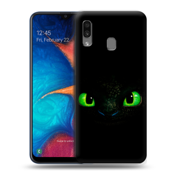 Силиконовый чехол на Samsung Galaxy A20 с принтом Как приручить дракона