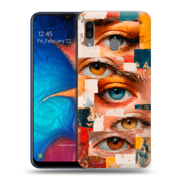 Силиконовый чехол на Samsung Galaxy A20 с принтом Модный принт Силиконовый чехол на Samsung Galaxy A20 с принтом Модный принт