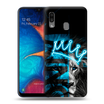 Силиконовый чехол на Samsung Galaxy A20 с принтом Король лев Силиконовый чехол на Samsung Galaxy A20 с принтом Король лев