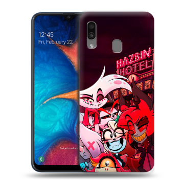 Силиконовый чехол на Samsung Galaxy A20 с принтом Hazbin Hotel Отель Хазбин Силиконовый чехол на Samsung Galaxy A20 с принтом Hazbin Hotel Отель Хазбин