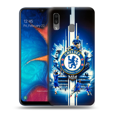 Силиконовый чехол на Samsung Galaxy A20 с принтом Chelsea Челси Силиконовый чехол на Samsung Galaxy A20 с принтом Chelsea Челси