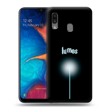 Силиконовый чехол на Samsung Galaxy A20 с принтом Harry Potter Гарри Поттер