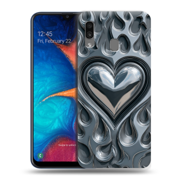 Силиконовый чехол на Samsung Galaxy A20 с принтом Y2K