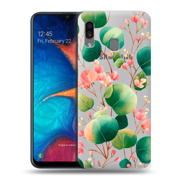 Силиконовый чехол на Samsung Galaxy A20 с принтом женский Силиконовый чехол на Samsung Galaxy A20 с принтом женский