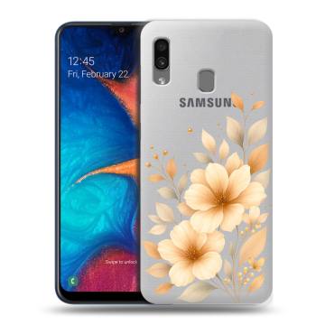 Силиконовый чехол на Samsung Galaxy A20 с принтом для девушки Силиконовый чехол на Samsung Galaxy A20 с принтом для девушки
