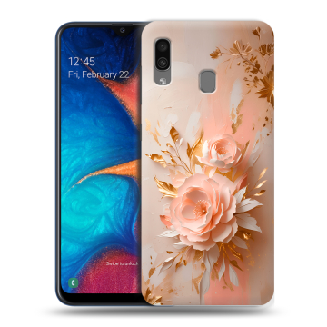 Силиконовый чехол на Samsung Galaxy A20 с принтом женский Силиконовый чехол на Samsung Galaxy A20 с принтом женский