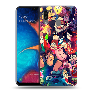 Силиконовый чехол на Samsung Galaxy A20 с принтом Gravity Falls Гравити Фолз