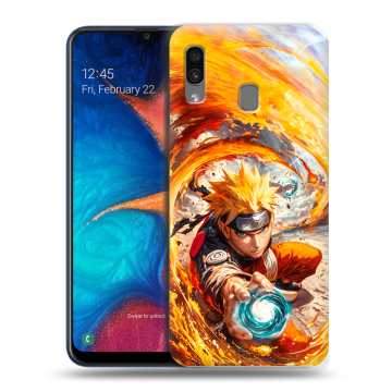 Силиконовый чехол на Samsung Galaxy A20 с принтом Аниме Наруто Naruto