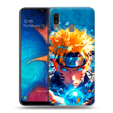 Силиконовый чехол на Samsung Galaxy A20 с принтом Аниме Наруто Naruto