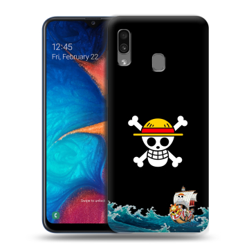 Силиконовый чехол на Samsung Galaxy A20 с принтом One Piece Ван Пис