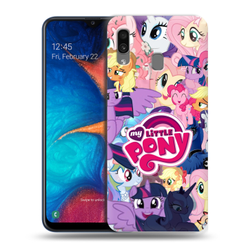 Силиконовый чехол на Samsung Galaxy A20 с принтом My little pony Дружба чудо Силиконовый чехол на Samsung Galaxy A20 с принтом My little pony Дружба чудо