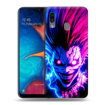 Силиконовый чехол на Samsung Galaxy A20 с принтом Death note Тетрадь смерти Силиконовый чехол на Samsung Galaxy A20 с принтом Death note Тетрадь смерти