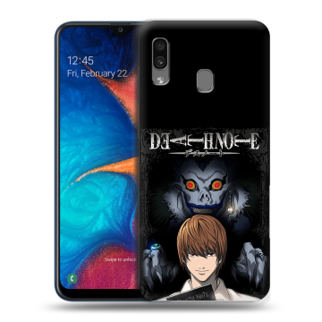 Силиконовый чехол на Samsung Galaxy A20 с принтом Death note Тетрадь смерти Силиконовый чехол на Samsung Galaxy A20 с принтом Death note Тетрадь смерти