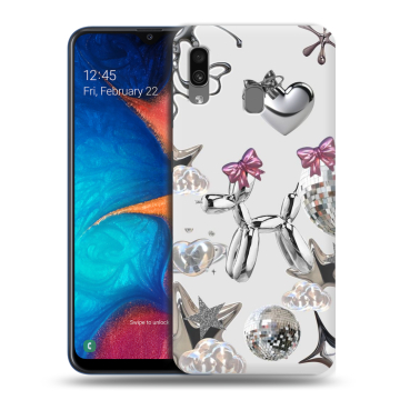 Силиконовый чехол на Samsung Galaxy A20 с принтом Y2K