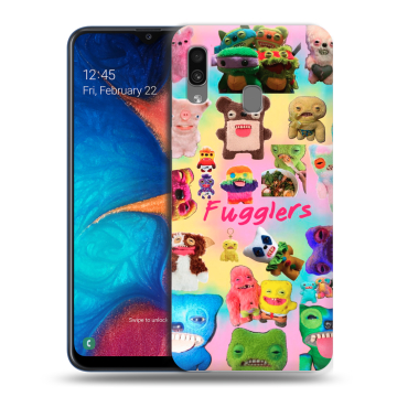 Силиконовый чехол на Samsung Galaxy A20 с принтом Флагер Fuggler Силиконовый чехол на Samsung Galaxy A20 с принтом Флагер Fuggler
