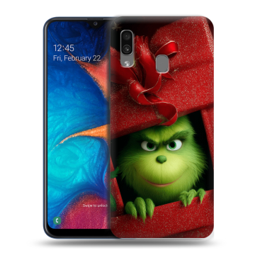 Силиконовый чехол на Samsung Galaxy A20 с принтом Новый год Силиконовый чехол на Samsung Galaxy A20 с принтом Новый год