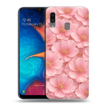 Силиконовый чехол на Samsung Galaxy A20 с принтом женский Силиконовый чехол на Samsung Galaxy A20 с принтом женский
