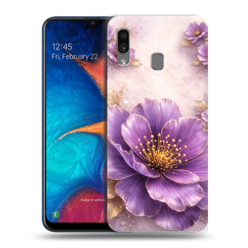 Силиконовый чехол на Samsung Galaxy A20 с принтом женский Силиконовый чехол на Samsung Galaxy A20 с принтом женский