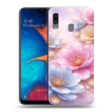 Силиконовый чехол на Samsung Galaxy A20 с принтом женский Силиконовый чехол на Samsung Galaxy A20 с принтом женский