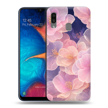 Силиконовый чехол на Samsung Galaxy A20 с принтом женский Силиконовый чехол на Samsung Galaxy A20 с принтом женский