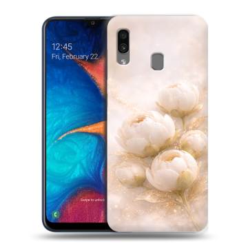 Силиконовый чехол на Samsung Galaxy A20 с принтом женский Силиконовый чехол на Samsung Galaxy A20 с принтом женский