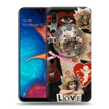 Силиконовый чехол на Samsung Galaxy A20 с принтом для девочек Силиконовый чехол на Samsung Galaxy A20 с принтом для девочек