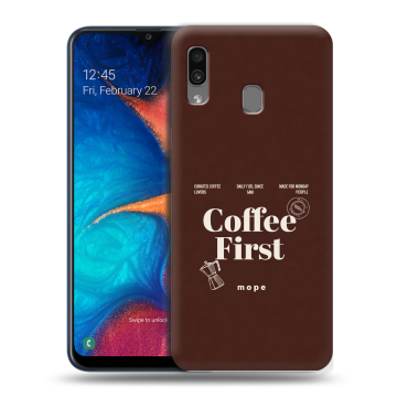 Силиконовый чехол на Samsung Galaxy A20 с принтом женский Силиконовый чехол на Samsung Galaxy A20 с принтом женский