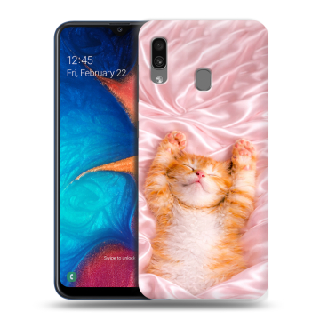 Силиконовый чехол на Samsung Galaxy A20 с принтом женский Силиконовый чехол на Samsung Galaxy A20 с принтом женский