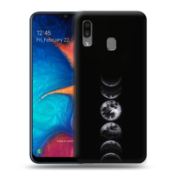 Силиконовый чехол на Samsung Galaxy A20 с принтом женский