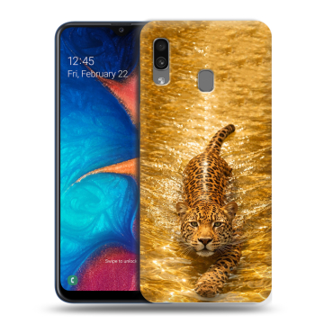 Силиконовый чехол на Samsung Galaxy A20 с принтом женский Силиконовый чехол на Samsung Galaxy A20 с принтом женский