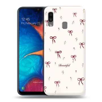 Силиконовый чехол на Samsung Galaxy A20 с принтом для девочек