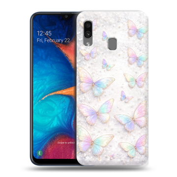 Силиконовый чехол на Samsung Galaxy A20 с принтом женский Силиконовый чехол на Samsung Galaxy A20 с принтом женский
