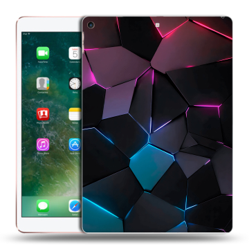 Силиконовый чехол на планшета Ipad Air (2019) с принтом Геометрия неона Силиконовый чехол на планшета Ipad Air (2019) с принтом Геометрия неона