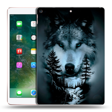 Силиконовый чехол на планшета Ipad Air (2019) с принтом Лесной волк Силиконовый чехол на планшета Ipad Air (2019) с принтом Лесной волк