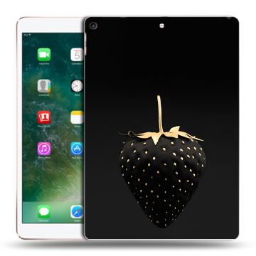 Силиконовый чехол на планшета Ipad Air (2019) с принтом Черная клубника Силиконовый чехол на планшета Ipad Air (2019) с принтом Черная клубника