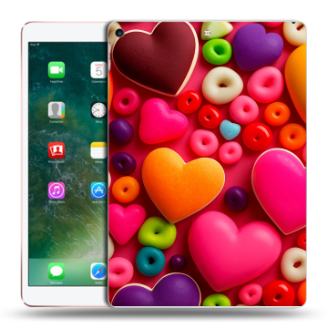 Силиконовый чехол на планшета Ipad Air (2019) с принтом Сердечки Силиконовый чехол на планшета Ipad Air (2019) с принтом Сердечки