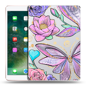Силиконовый чехол на Ipad Air (2019) с принтом Бабочки и цветы