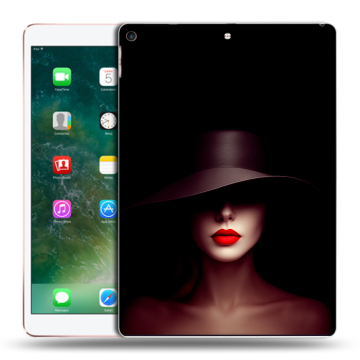 Силиконовый чехол на Ipad Air (2019) с принтом Девушка в шляпе